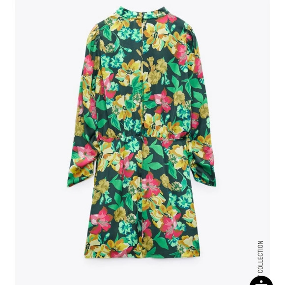 Zara Floral Print Dress NWT - Picture 3 of 5